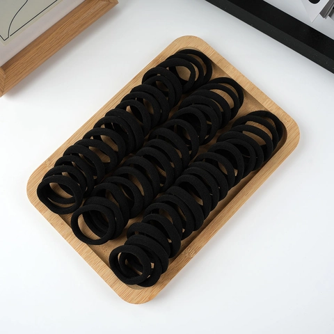Cintas Elásticas Para El Pelo Alta Elasticidad Sin Costuras Gruesas Suaves Tela Coleta Mujeres Niñas