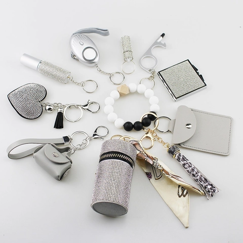Vacation Minimalist Solid Color Pu Leather Alloy Keychain