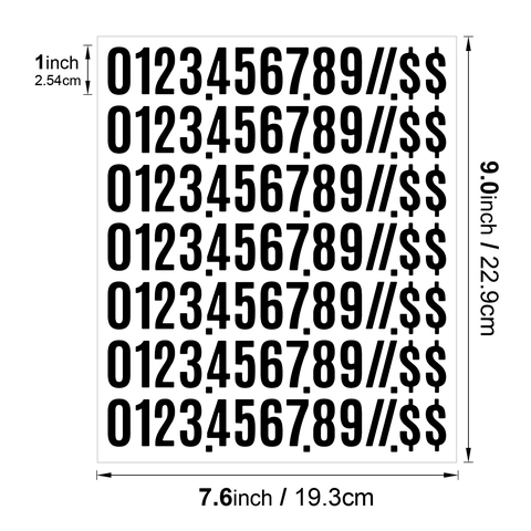 Adesivi Numerici In Vinile Impermeabili Cifre E Simboli Etichette Adesive Per Scrapbooking Cassetta Postale Bottiglia Identificazione DIY
