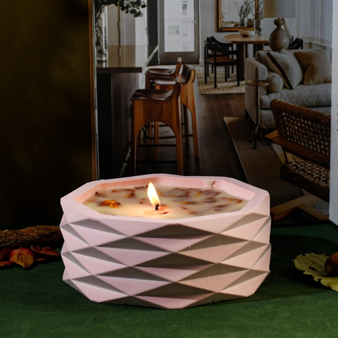 Silicone Mold Geometric Faceted Polygon For DIY Storage Box Candle Jar Aromatherapy Gypsum Flower Pot Crafting Tool