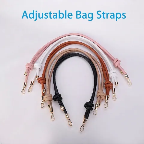 Correa Ajustable De Cuero PU Para Bolso Diseño Nudo Reemplazo Cinturón Cruzado Hebilla Metal Dorado Accesorios DIY Mujer