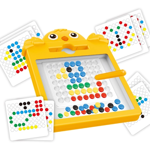 Magnetic Drawing Board Educational Toy For Toddlers Cartoon Bird Shape ABS Plastic Color Recognition Montessori Game