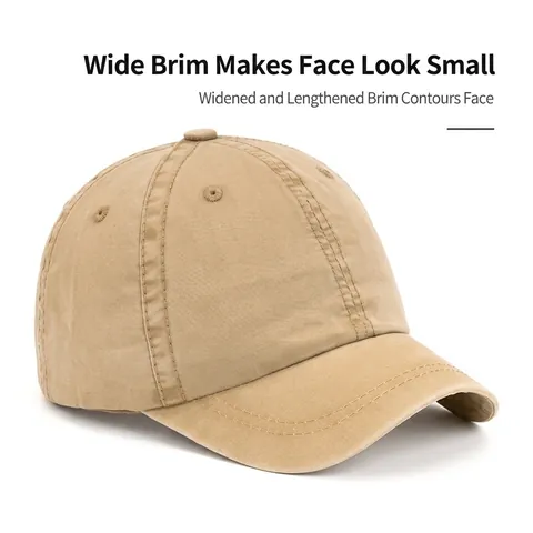 Cappello Baseball Cotone Lavato Retrò Visiera Corta Regolabile Protezione Solare Outdoor Stile Giapponese Unisex Dad Hat