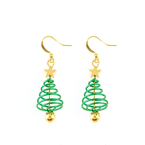 Weihnachten Emaille Legierung Ohrringe Für Damen Weihnachtsmann Schneeflocke Elch Baum Glocke Strass Hängeohrringe Schmuck