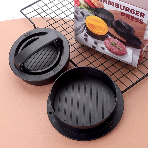 Pressa Per Hamburger Stampo Per Polpette Rotondo Manuale Plastica Lega Di Alluminio Per Barbecue Cucina Fai Da Te