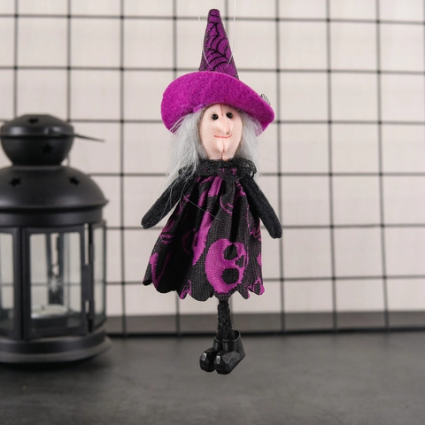 Decorazioni Sospese di Halloween Strega Zucca Fantasma Gatto Nero Bambole di Peluche per Festa Casa Decorazioni Festive