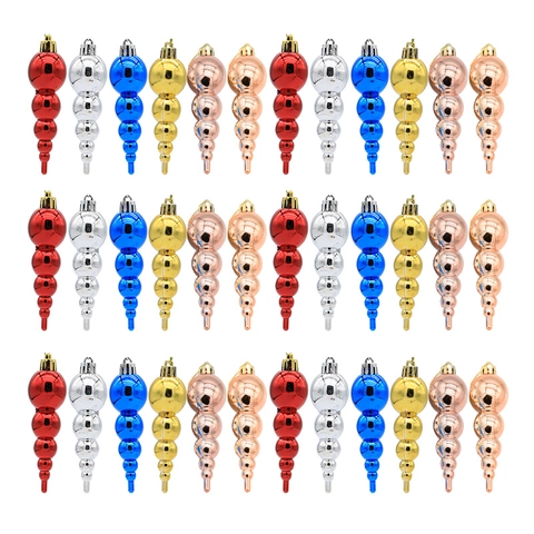 Ornamenti Da Appendere Per Albero Di Natale Plastica Galvanizzata Spirale Forme A Goccia Per Decorazione Casa