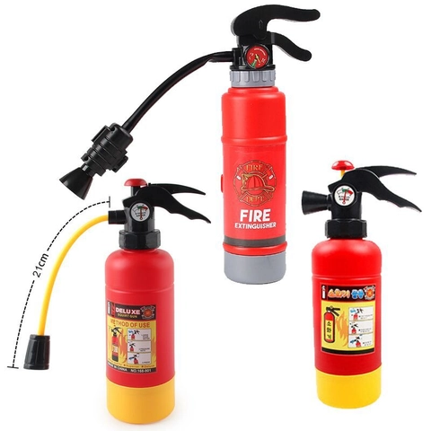 Jouet Pistolet À Eau Extincteur Plastique Pression Manuelle Pulvérisateur Plage Piscine Été Jeu De Rôle Enfants