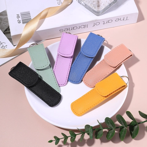 Professional Ear Wax Removal Tool Stainless Steel Portable Ear Pick Cleaner With PU Leather Storage Bag For Ear Canal Care Massager