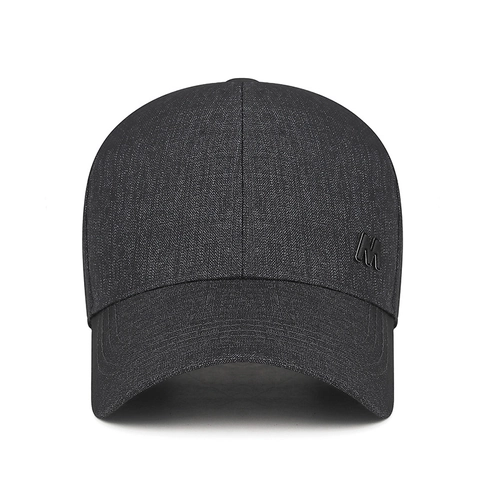 Herren Baseballkappe Verstellbar Metallbuchstabe M Dekor Strukturierte Polyester Sonnenschutz Outdoor Casual Sport Hut