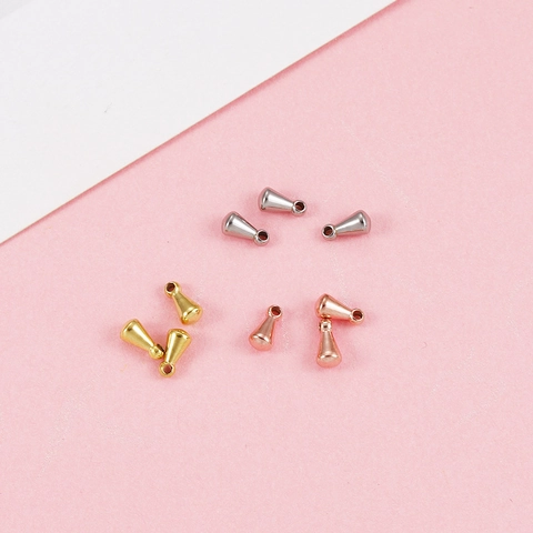 Mini Pendentifs Goutte Deau En Acier Inoxydable Poli Miroir Petits Charmes Pour Accessoires De Collier DIY