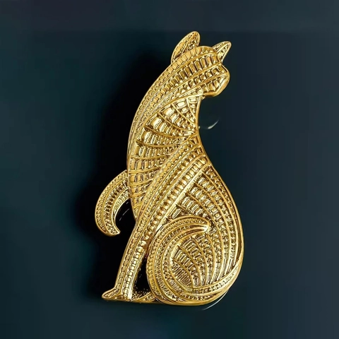 Legierung Leoparden Brosche Vintage Retro Gold Silber Metall Tier Pin Anzug Accessoire Für Damen