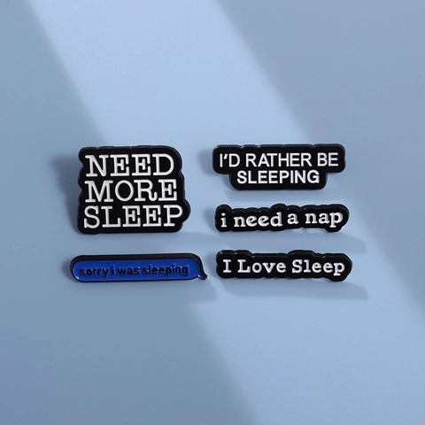 Épingles Émaillées Citations Drôles Sommeil Alliage De Zinc Lettre I Need A Nap Broche Badge Pour Vêtements Sacs Unisexe