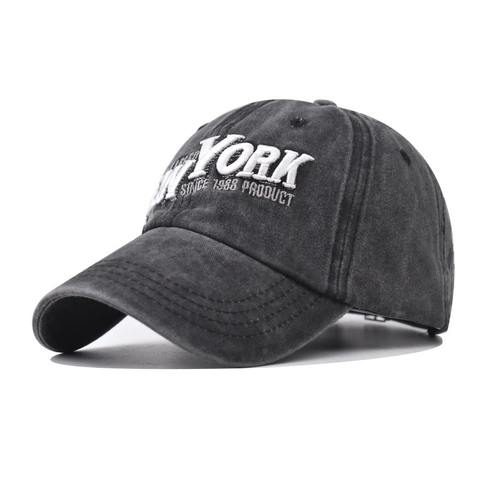 Cappello Da Baseball In Cotone Lavato Vintage Distressed New York Ricamo Cappello Da Sole Per Uomini Donne Streetwear Regolabile