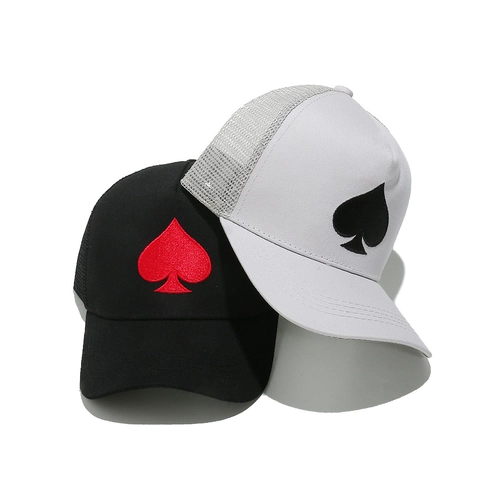 Spade Bestickte Trucker Cap Baumwolle Mesh Atmungsaktive Baseballkappe Snapback Sonnenschutz Hip Hop Sporthut Unisex