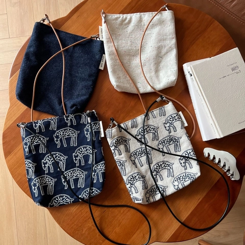 Borsa A Tracolla Vintage In Cotone Denim E Lino Borsa Ricamata Per Cellulare Piccola Borsa In Tela Con Tracolla In Pelle