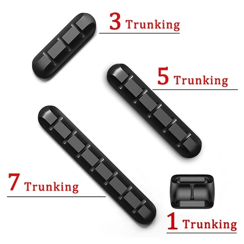 Desktop Cable Organizer Silicone Self Adhesive USB Wire Holder Management Clips For Office Home