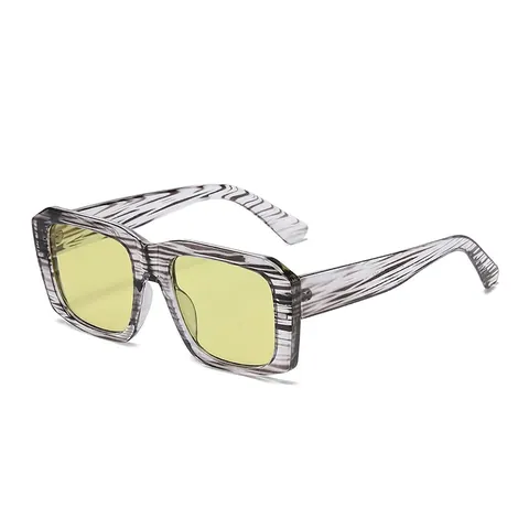 Oversized Vierkante Zonnebril Voor Dames Retro PC Frame AC Lens UV400 Bescherming Trendy Mode Brillen