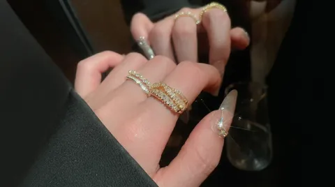 Zircon Square Cross Adjustable Open Ring Copper Gold Silver Plated French Court Style Geometric Light Luxury Jewelry For Women