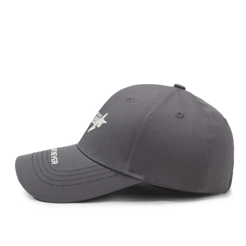 Cotton Baseball Cap With Letter Embroidery Adjustable Unisex Casual Sport Sun Hat Curved Brim Streetwear