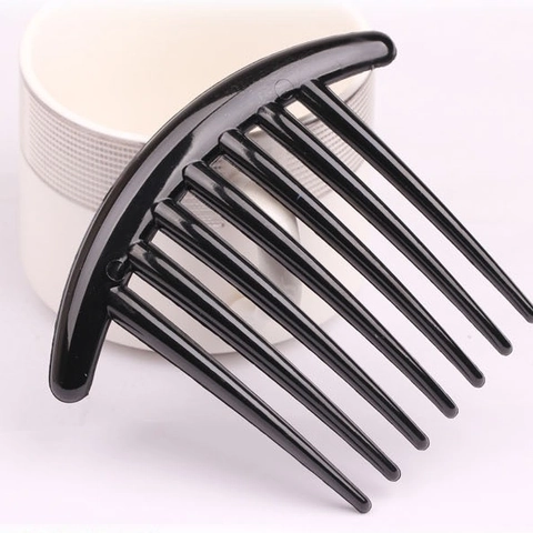 Peines Para El Cabello Plástico Resina Peine Lateral Estilo Francés Horquilla Curva Para Peinado Recogido Mujeres Accesorios