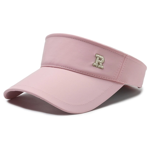 Unisex Sonnenblende Hut Polyester Schnelltrocknend R Stickerei Verstellbar Atmungsaktiv Für Outdoor Laufen Golf Sport
