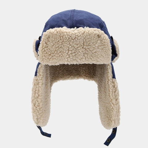 Colbacco Tela Lana Di Agnello Sintetica Paraorecchi Inverno Caldo Antivento Berretto Da Aviatore Per Uomo Donna Outdoor Vintage