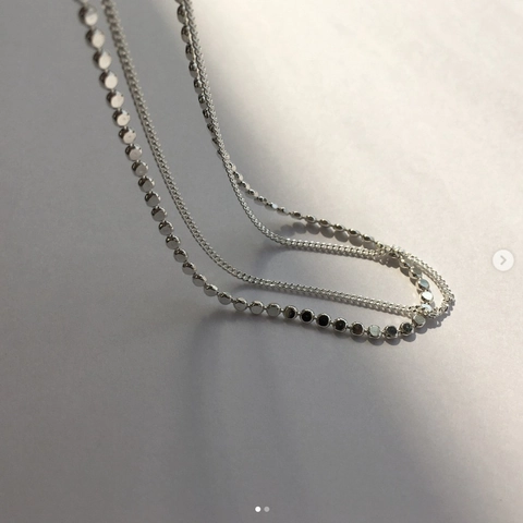 Doppelreihiges 925er Sterlingsilber Fußkettchen Für Damen Koreanischer Stil Minimalistische Flache Perlenkette Fußschmuck Elegant