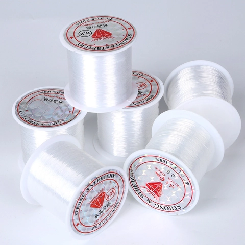 Transparent Elastic Crystal Beading String Strong Stretchy Polyurethane Thread For Jewelry Making DIY Bracelets Necklaces