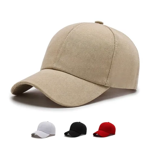 Unisex Solid Color Cotton Baseball Cap Machine Embroidery Breathable Adjustable Sunshade Hat Outdoor Casual Sports Headwear