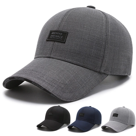 Men Baseball Cap Textured Lightweight Breathable Sun Protection Curved Brim Adjustable Outdoor Sport Casual Sun Hat