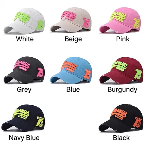 Cappello Da Baseball Vintage Distressed 100% Cotone Ricamo 3D Always 75 New York City Streetwear Regolabile Cappello Sole