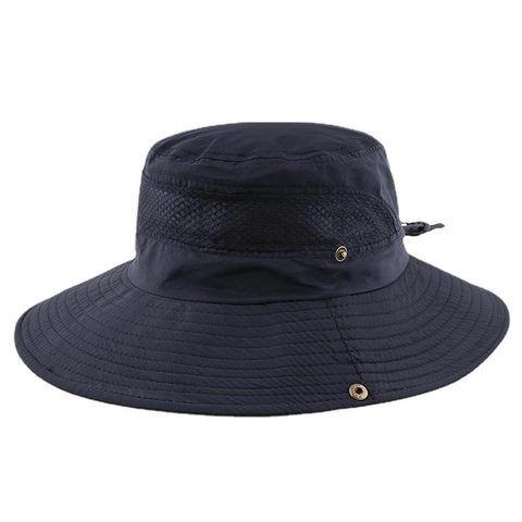 Cappello Da Sole All'aperto Uomo Tesa Larga Traspirante Asciugatura Rapida Pescatore Regolabile Pesca Escursionismo