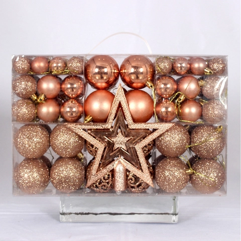 Weihnachtsbaumkugeln Unzerbrechlicher Kunststoff Feiertagsdekoration Baumschmuck Verschiedene Stile Baumspitzenstern Festliche Wohndekoration