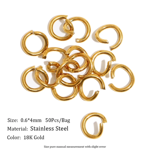 Stainless Steel Jewelry Findings Lobster Clasps Jump Rings Extension Chains Pins DIY For Necklace Bracelet Making Gold
