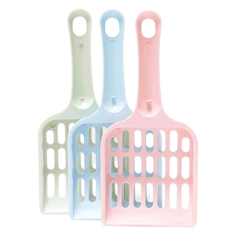 Paletta Per Lettiera Per Gatti Manico Lungo Plastica Raccoglitore Di Escrementi Filtro A Maglia Fine Strumento Di Rasocciatura Con Foro Per Appendere