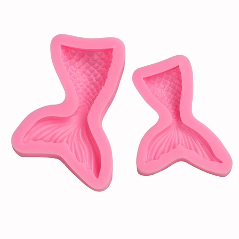 Mermaid Tail Silicone Mold Fondant Chocolate Baking Tools DIY Cake Decorating Texture Resin Clay Crafting