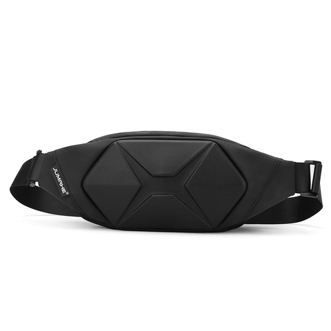 Bolso De Pecho Hombre Carcasa Rígida Geométrica Impermeable Bandolera Streetwear Táctico Funcional Exterior