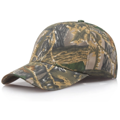 Camouflage Tactische Baseballpet Outdoor Sneldrogend Zonnehuis Voor Heren Dames Bos Blad Print Verstelbare Sport Pet