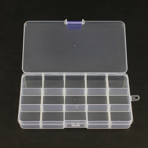 Transparente Schmuck Aufbewahrungsbox Kunststoff Organizer Mit Fächern Für Ohrringe Ringe Perlen Verstellbar Tragbar