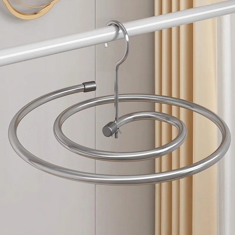 Spiral Drying Rack Stainless Steel Space Saving Laundry Hanger For Bed Sheets Quilt Covers Blankets Rotating Heavy Duty