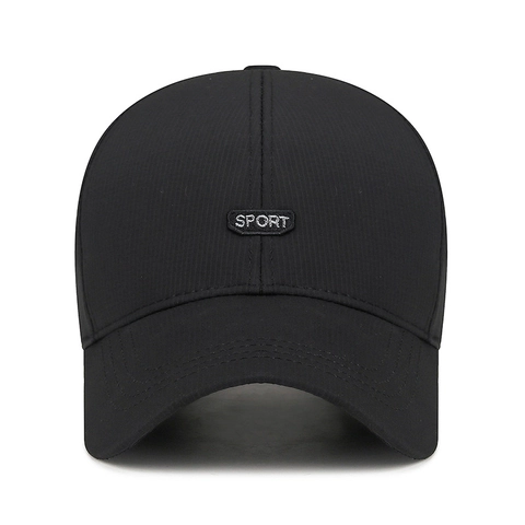 Casquette De Baseball Sport Séchage Rapide Respirante Perforée Protection Solaire Ajustable Extérieur Polyester Unisexe