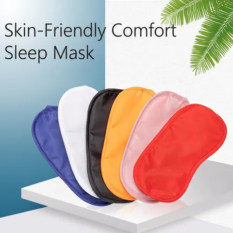 Sleep Eye Mask Shading Light Blocking Breathable Polyester Sponge For Travel Flight Nap Office Night Soft Comfortable
