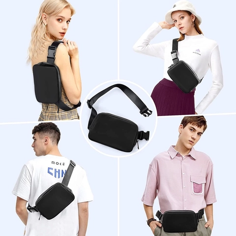 Marsupio In Nylon Impermeabile Borsa Da Vita Leggera Borsa Da Petto Per Corsa Sport All'aperto Viaggi Uomini Donne