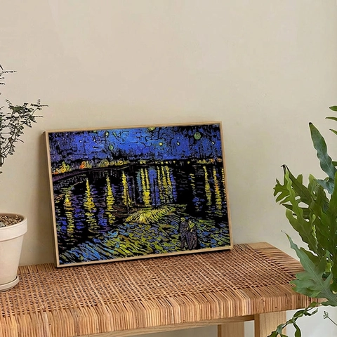 Papel De Pintura Para Rascar DIY Estilo Óleo Van Gogh Kit Manualidades Decoración Hogar Alivio Estrés Artístico