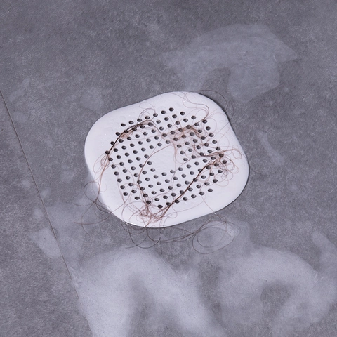 Vierkante Siliconen Afvoer Haarvanger Met Zuignappen Badkamer Douche Wastafel Filter Cover Keukengootsteen Zeef TPR Materiaal