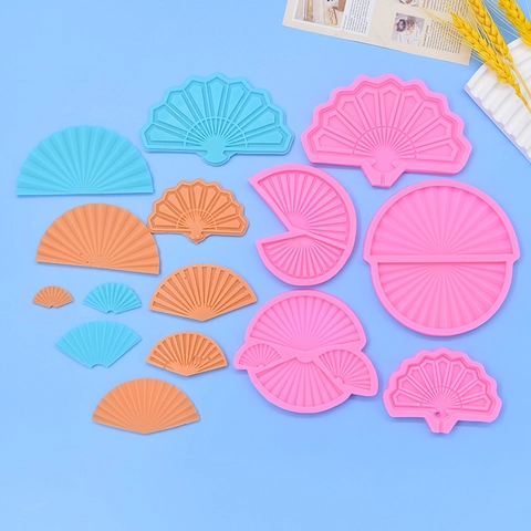 Stampo In Silicone A Forma Di Ventaglio Cinese Per Decorazione Torte Fondant Cioccolato Sapone Artigianale Resina DIY