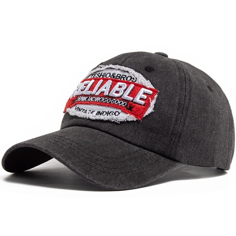 Gorra De Béisbol De Algodón Lavado Vintage Desgastada Con Parche Bordado Protección Solar Ajustable Sombrero Informal Hombre Mujer