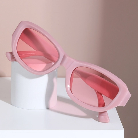 Occhiali Da Sole Occhio Di Gatto Montatura PC Lente AC Protezione UV400 Vintage Retrò Asta Larga Moda Donna