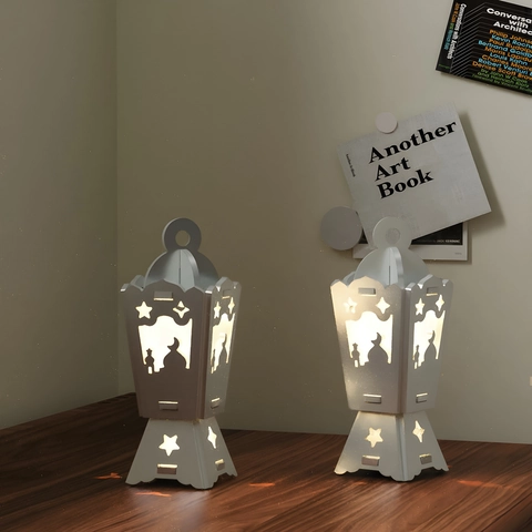 DIY Silicone Mold For Middle Eastern Lantern Candle Holder Ramadan Eid Star Moon Mosque Pattern Islamic Home Decoration